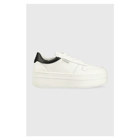 Sneakers boty Guess LIFET bílá barva, FL6LIF LEA12