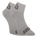 Ponožky Styx kotníkové šedé s černým logem (HK1062) L