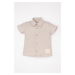 DEFACTO Baby Boy Woven Label Short Sleeve Shirt