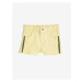 Koton Girl's Yellow Embroidered Jean Shorts