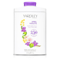 Yardley April Violets parfémovaný pudr pro ženy 200 g
