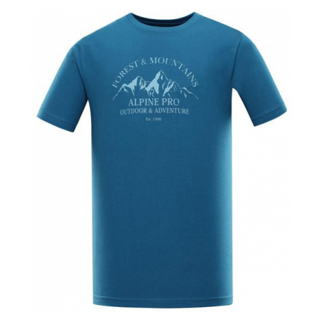 Amit 8 modrá pánské bavlněné triko
