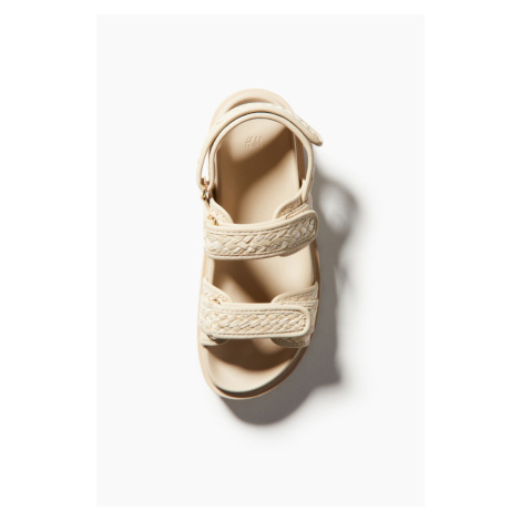 H & M - Splétané sandálky - béžová H&M