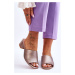 Elegantní hladké pantofle Sergio Leone Tmavě stříbrná
