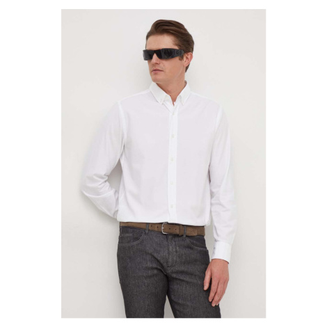 Košile BOSS bílá barva, regular, s límečkem button-down, 50508914 Hugo Boss