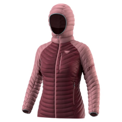 Bunda Dynafit Radical Down Hood W mokarosa 24/25 Barva: vínová / starorůžová