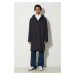 Bunda Wood Wood Tobias Twill Parka Coat 12135900-5269 NAVY pánská, černá barva, přechodná