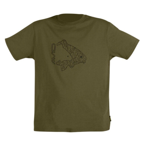 Avid Triko Icon T-Shirt khaki Avid Carp