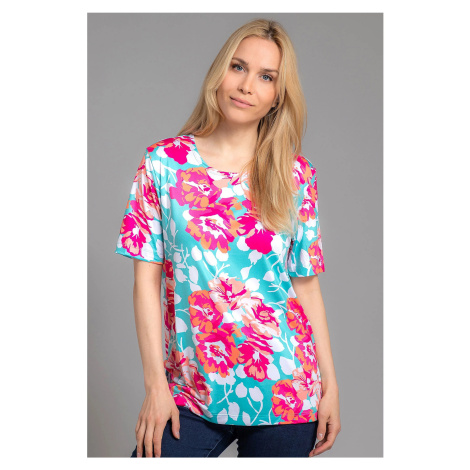QVC IN-PRINT tričko se vzorem Barva: Růžová, Mezinárodní