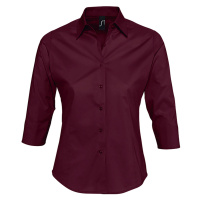 SOĽS Effect Dámská košile SL17010 Medium burgundy