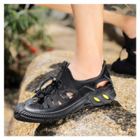 Letní trekové boty pánské pohodlné loafers se šnůrkou