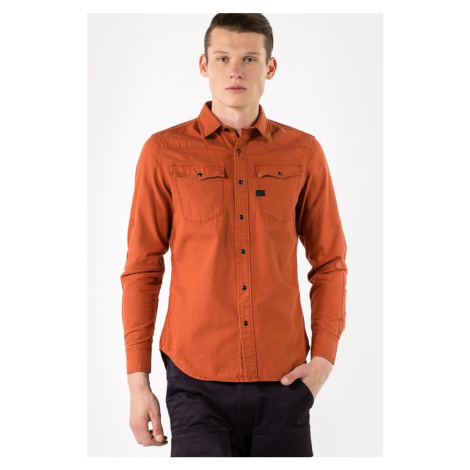 Shirt - G-STAR 3301 pm shirt l/s orange