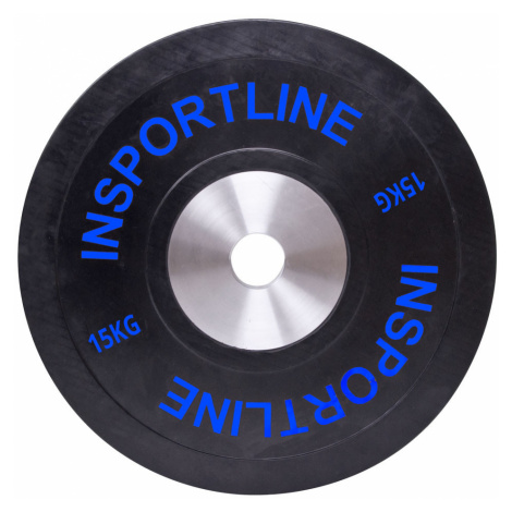 Gumový kotouč inSPORTline Bumper Plate 15 kg 50 mm