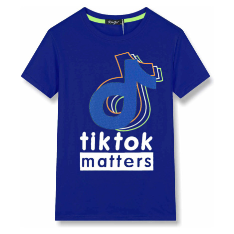 Chlapecké triko - KUGO FC0252, modrá Barva: Modrá