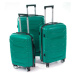 Rogal Zelená sada prémiových plastových kufrů "Wallstreet" - M (35l), L (65l), XL (100l)