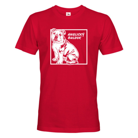 Pánské tričko pro milovníky zvířat - Anglický buldok BezvaTriko