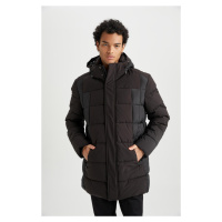 DEFACTO Slim Fit Hooded Faux Für Lined Puffer Coat Parka