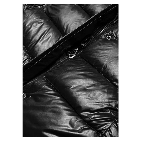 Černá lehká dámská prošívaná zimní bunda (z2821-1)