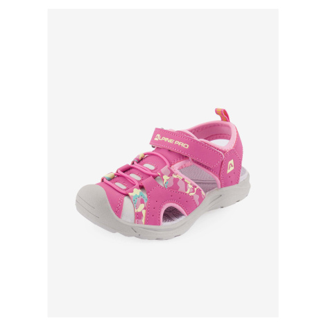 Růžové holčičí sandály ALPINE PRO Lysso