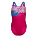 Arena splash point swimsuit v back girls fuschia