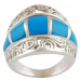 AutorskeSperky.com - Stříbrný prsten s tyrkysem - S225