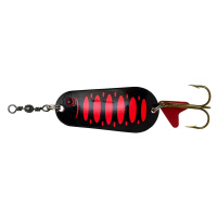 DAM Třpytka Effzett Standard Spoon Fluo Red/Black UV - 6,5cm 30g