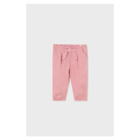 Kojenecké kalhoty Mayoral růžová barva, hladké