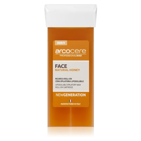 Arcocere Professional Wax Face Natural Honey epilační vosk na obličej náhradní náplň 100 ml