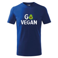DOBRÝ TRIKO Dětské tričko s potiskem Go vegan