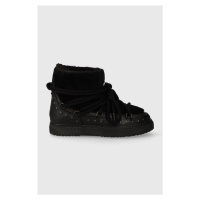 Vlněné boty do sněhu Inuikii Curly Rock černá barva, 75102-076