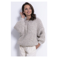 Dámský hustě pletený svetr s vlnou