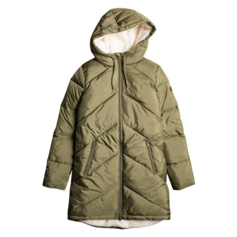 Roxy STORM WARNING Dámská zimní bunda, khaki, velikost