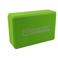 Master Sport Master Yoga jóga blok barva Green (23 × 15 × 7,5 cm) 1 ks