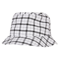 Check Bucket Hat bílá/šedá