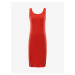 Červené dámské basic šaty NAX BREWA