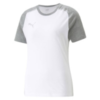 Puma TEAMCUP CASUALS TEE Dámské fotbalové triko, bílá, velikost