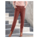 Blancheporte Chino jednobarevné kalhoty karamelová