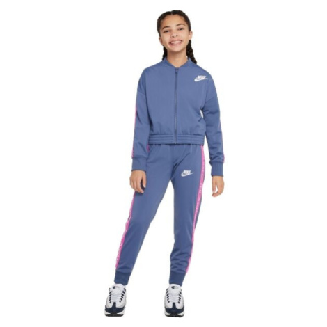 Nike SPORTSWEAR Dívčí sportovní souprava, modrá, velikost