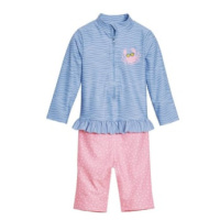 Playshoes Jednodílný oblek s UV ochranou rakovina modro-růžový
