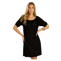 Litex Dámské šaty s krátkým rukávem 5E026 černá