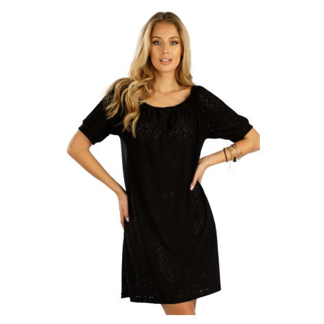Litex Dámské šaty s krátkým rukávem 5E026 černá