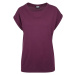 Ladies Extended Shoulder Tee - cherry