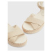 Krémové dámské sandály na platformě Tommy Hilfiger