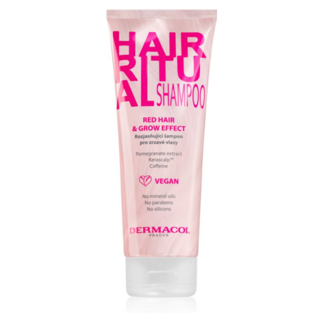 Dermacol Hair Ritual rozjasňující šampon pro červené odstíny vlasů 250 ml