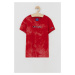 Dětské bavlněné tričko Champion 305689 červená barva, s aplikací