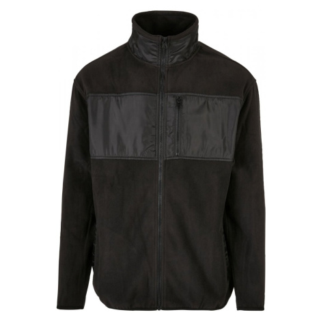 Patched Micro Fleece Jacket - black Urban Classics