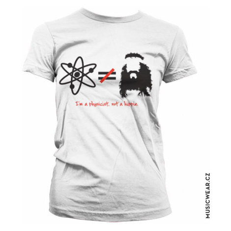 Big Bang Theory tričko, I´m A Physicist Not A Hippie Girly, dámské HYBRIS