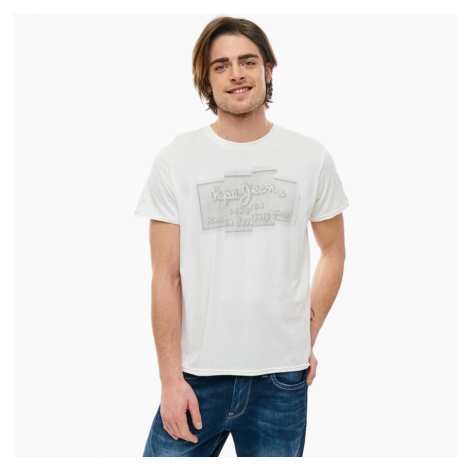Pepe Jeans pánské bílé tričko Izzo