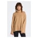 ROLÁK GANT D1. LOUNGE ROLLNECK SWEATER hnědá