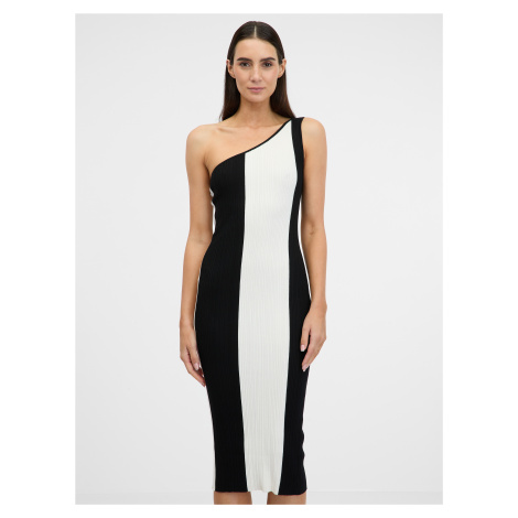 Černo-bílé dámské midi šaty ORSAY - Dámské